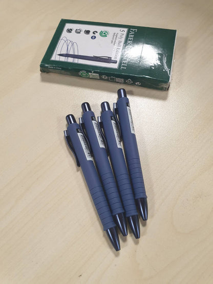 276643 - FABER-CASTELL 205334 - Stilolaps Poly Ball Urban Future Dusk, 5 copë, mbushje XB të zëvendësueshme, rezistent ndaj dokumenteve