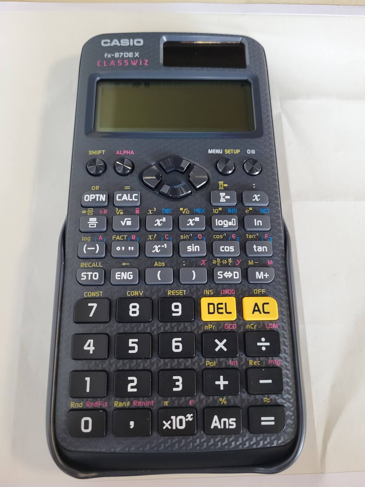 276666 - CASIO Kalkulator shkollor tekniko-shkencor ClassWiz FX-87DE X (593 funksione, funksion kodi QR, ekran LCD) i zi