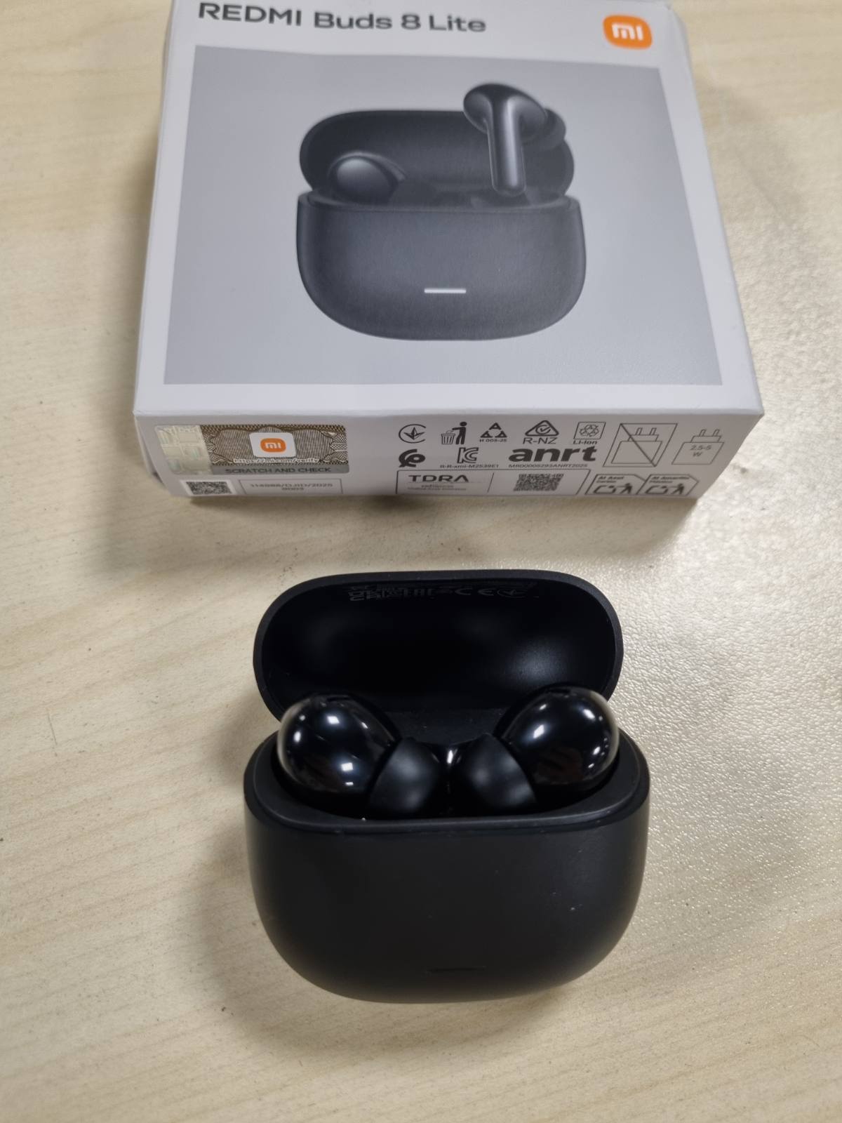 276732 - XIAOMI REDMI Kufje Bluetooth Buds 8 Lite True Wireless, Anulim Aktiv i Zhurmës 42dB, Altoparlant 12.4 mm, Jetëgjatësi Baterie deri në 36 orë, Bluetooth 5.4, E Zezë