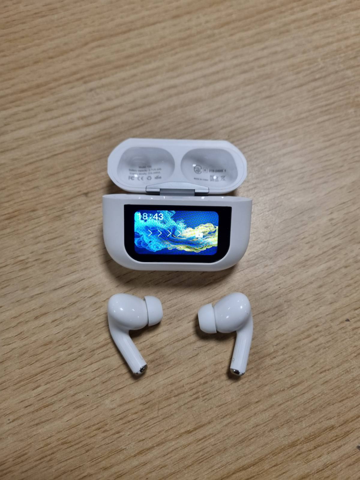 276746 - ZZU Kufje Bluetooth pa tel me ekran inteligjent, kohëzgjatje dëgjimi 48-orëshe, Bluetooth 5.4, anulim zhurme ANC dhe ENC, 5 modalitete EQ, HiFi Stereo, IPX7, të bardha