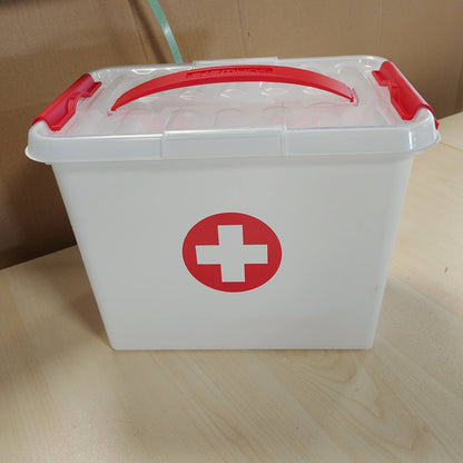 276896 - SUNWARE Kutia e Ndihmës së Parë Q-line 9L, 30x20x22.3 cm, Kuti Ilaçesh e Bardhë dhe e Kuqe