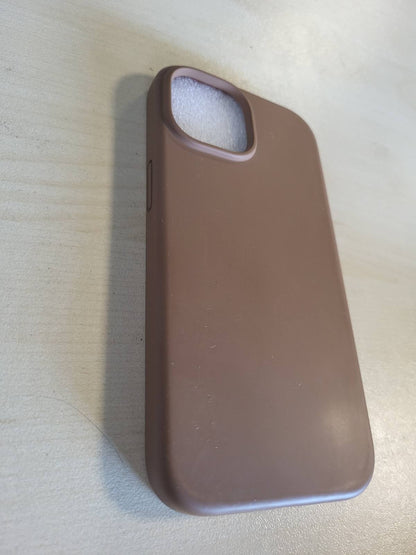 276932 - ELAGO Mbulesë prej silikoni të lëngshëm për iPhone 15, silikon premium, mbrojtje e plotë, strukturë rezistente ndaj goditjeve me 4 shtresa, rreshtim i butë mikrofibre (kafe)