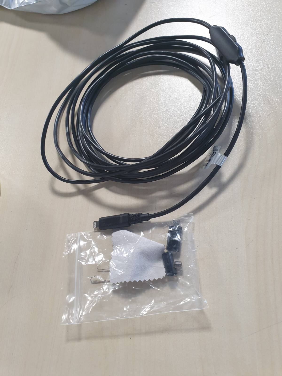 276941 - HOFENY Kamera endoskopi me dritë LED 1920P HD, e pajtueshme me smartphone, nuk kërkohet Wi-Fi, IP67 e papërshkueshme nga uji, gjatësi 16.4 ft / 5m