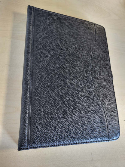 277045 - GOZOPO Mbrojtëse universale për tablet 10.1 inç, Mbështetëse shumëkëndëshe prej lëkure PU me folio për Whitedeer/Laptop/Lenovo/DOOGEE U11/U11 Pro/Blackview Tab90/HCJIP, tablet 9.6-11 inç (e zezë)