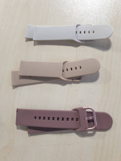 277223 - Mugust Rrip për Amazfit GTR 4/GTR 3 Pro/GTR 3/GTR 2/GTR 2e/GTR 47mm/Stratos 3/Stratos 2, rripa zëvendësues prej silikoni të butë me 3 copë (i Zi/Ngjyrë Ylli/Vjollcë 1)