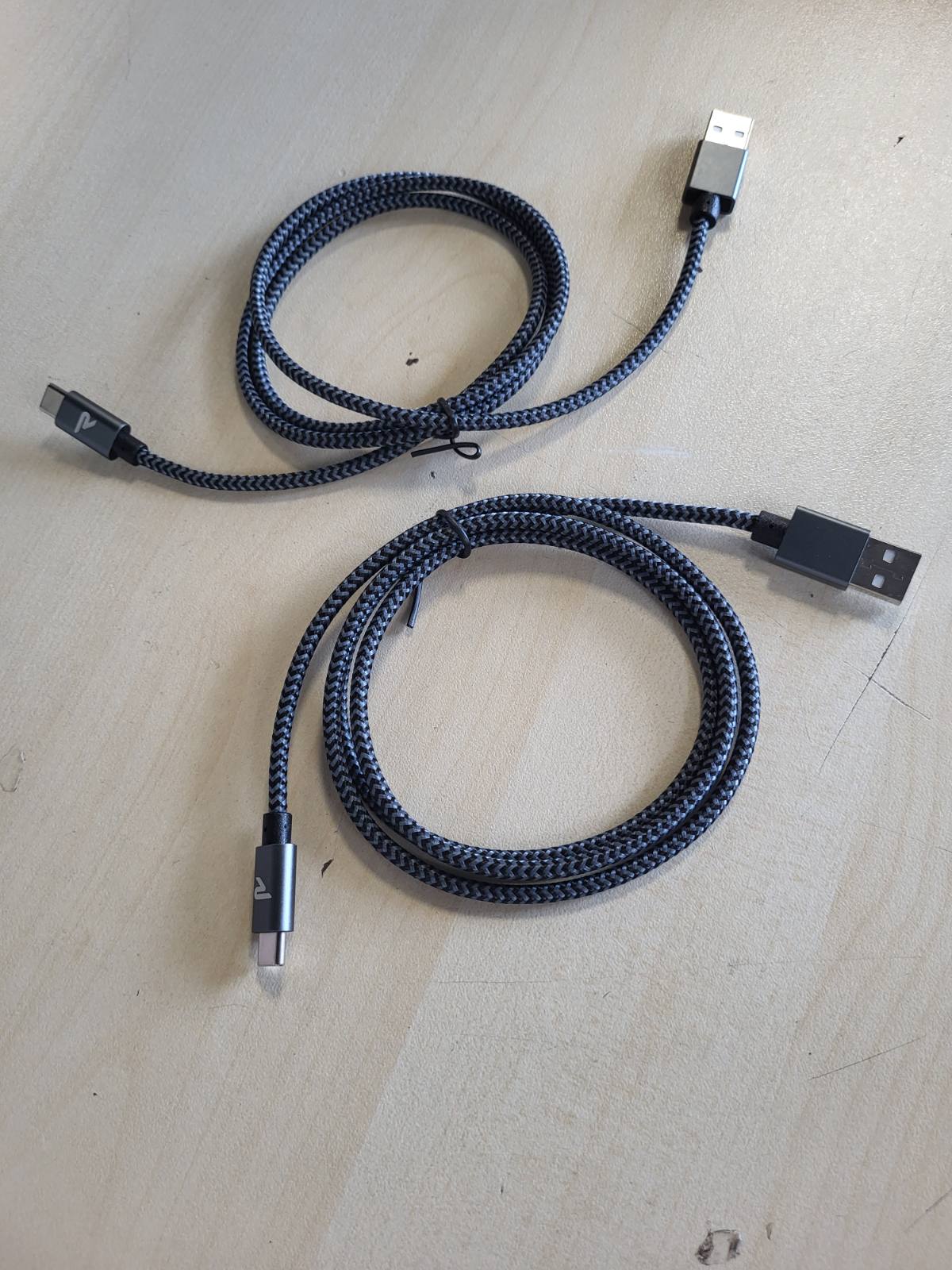 277248 - RAMPOW Kabllo USB-C, [Pako me 3 copë 1M+1M+2M] Kabllo USB-C, Kabllo karikimi për iPhone 16/15, Kabllo karikimi i shpejtë QC 3.0 3A, Gri