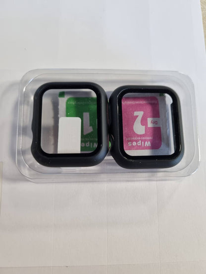 277255 - Mbrojtëse ekrani Diruite me 2 pjesë për Apple Watch SE 3/2/1 / Seria 6 5 4, 40 mm, qelq i temperuar, e zezë
