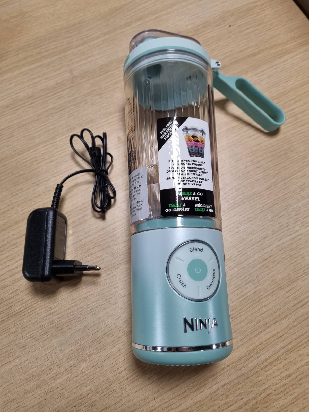 277351 - NINJA Blender portativ Blast Max, 570 ml, i rikarikueshëm, 3 funksione përzierjeje, Mentë BC251EUMT