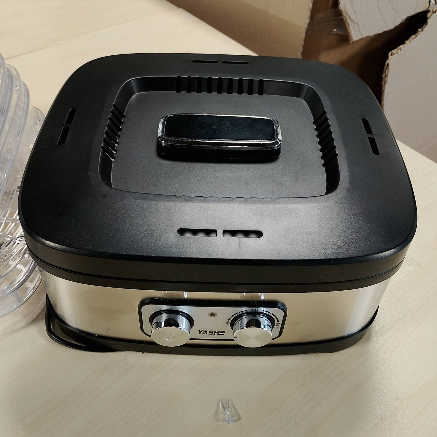 277413 - YASHE Dehidratues Ushqimi GGJ-261A, 5 Tabaka të Rregullueshme në Lartësi, Kontroll Temperature nga 35 në 70°C, 240W, Pa BPA