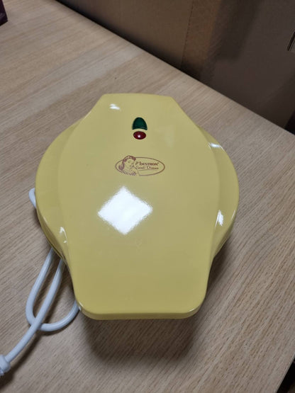 277510 - BESTRON Makinë për përgatitjen e petullave, dizajn retro, 700W, ngjyra: e verdhë