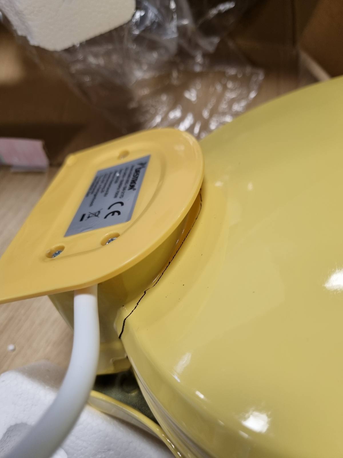 277510 - BESTRON Makinë për përgatitjen e petullave, dizajn retro, 700W, ngjyra: e verdhë
