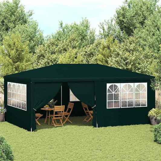 280477 - VIDAXL Tendë Profesionale për Festa, me Mure Anësore 4x6 m Jeshile 90 g/m?