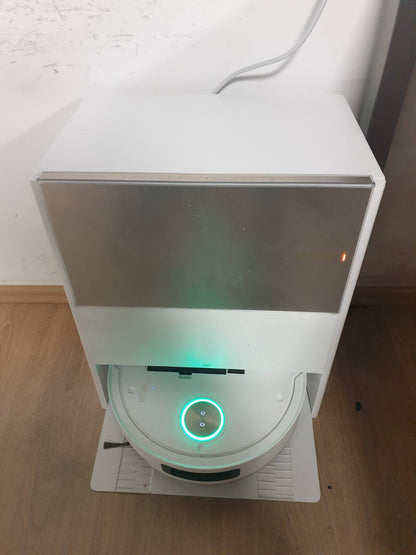 288010 - DREAME Fshesë me korrent robotike Aqua10 Ultra Track Complete, Fuqi thithjeje 30,000Pa, Pastrim pengesash 6 cm, Zbrazje automatike, Mop vetëpastrues, Kontroll me zë