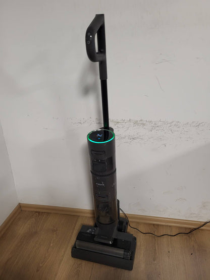 288060 - DREAME Fshesë me korrent pa tel H12, për pastrim të thatë/lagësht, shkop inteligjent, pastrim skajesh, furçë vetëpastruese, rezervuar uji 900 ml, jetëgjatësi baterie 35 minuta, për dysheme, qilima, qime kafshësh shtëpiake, gri