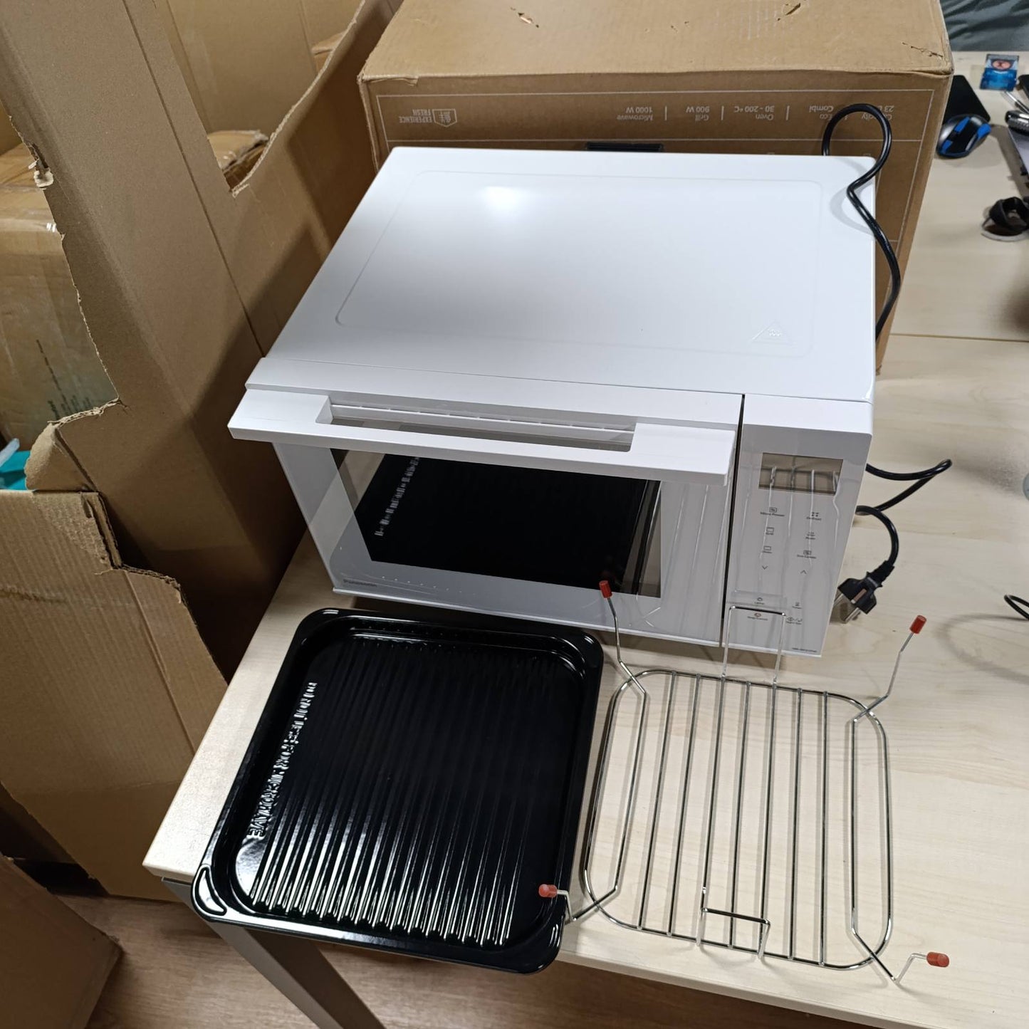 288076 - PANASONIC Mikrovalë dhe Skarë e Kombinuar NN-DF37PWEPG, 1000 W, 23 l, Teknologji Inverteri, 16 Programe Automatike, E Bardhë