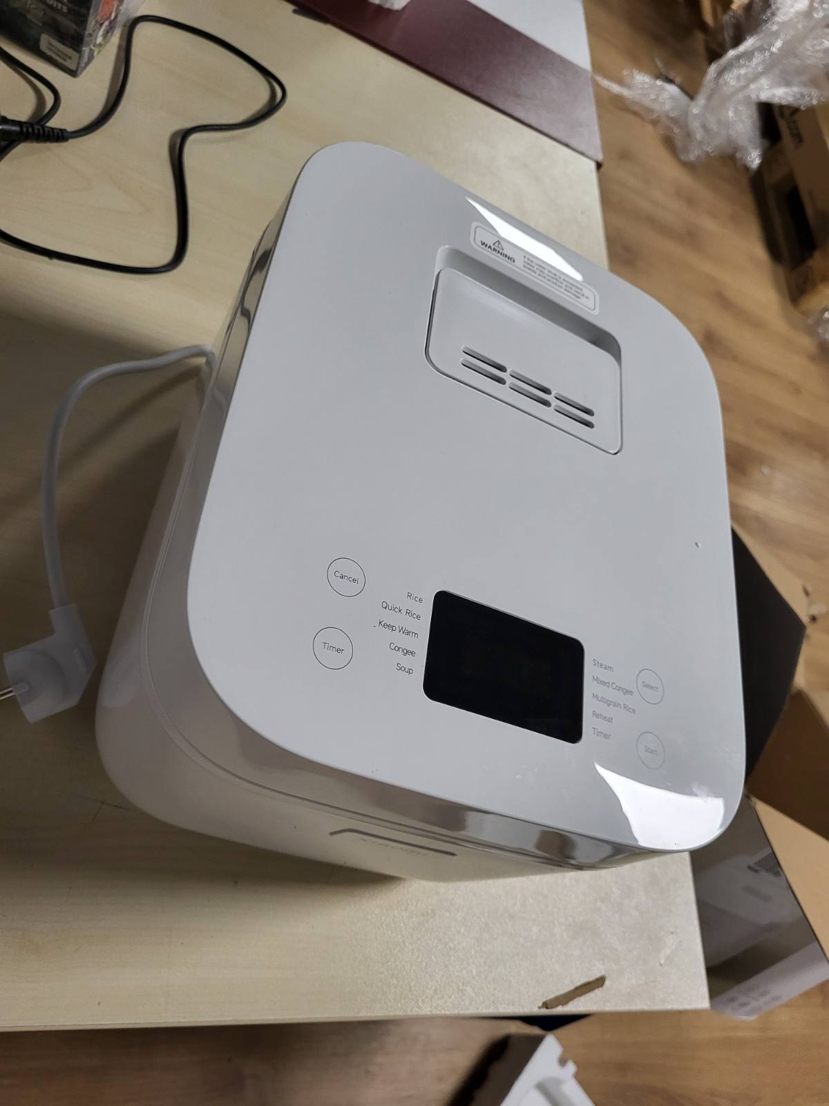 288280 - XIAOMI Tenxhere shumëfunksionale orizi 4L, kompakte, gatuan orizin në 30 minuta, tenxhere e brendshme jo-ngjitëse me 6 shtresa, kohëmatës 24-orësh, funksion 12-orësh për ruajtje të ngrohtësisë, funksion gatimi me avull