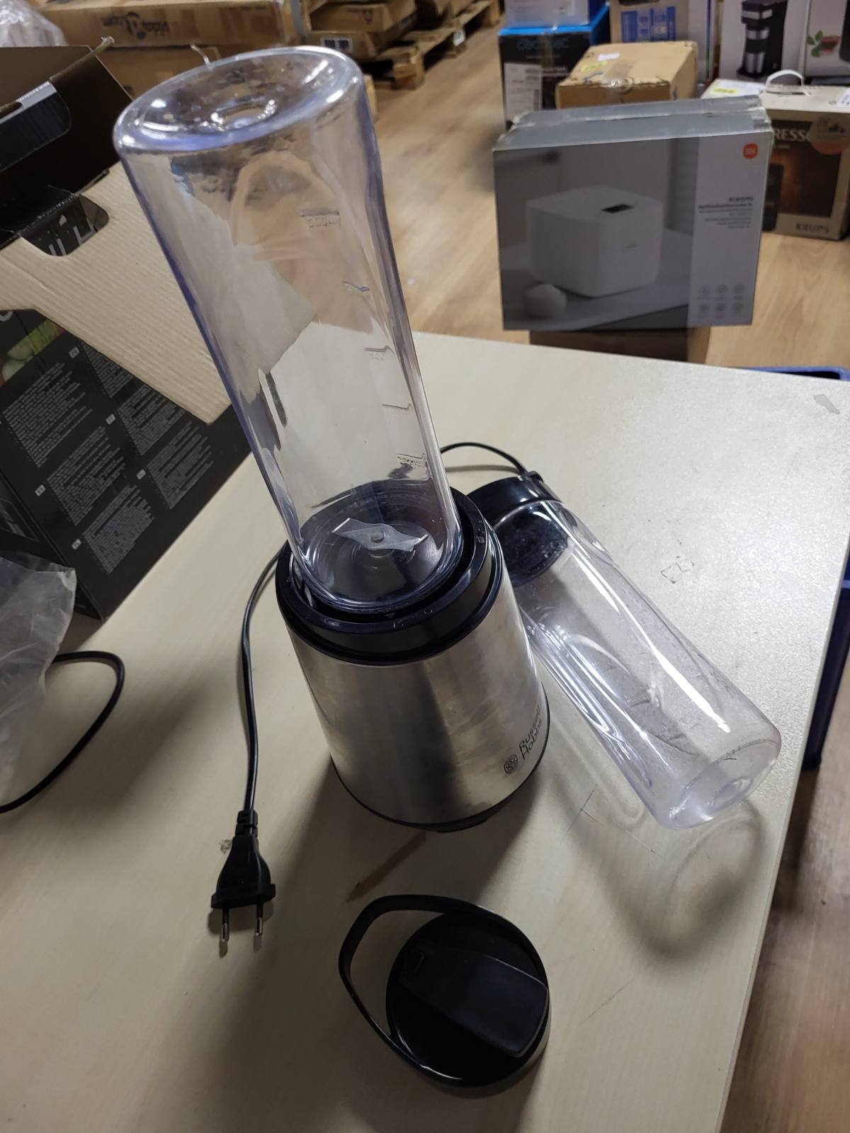 288368 - RUSSELL HOBBS Blender me këmbë dhe përgatitës smoothie, motor 23,500 rpm, 2 enë përzierjeje 600 ml (pa BPA, të sigurta për larje në enë), Grirëse, çelik inox, 23470-56