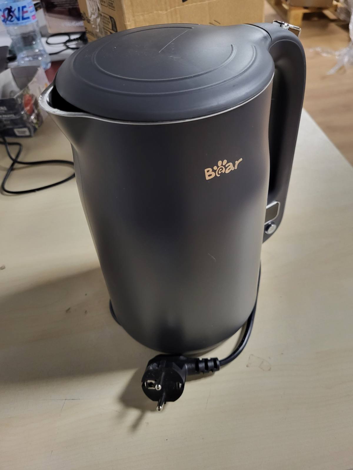 288372 - BEAR Çajnik 1.7L prej çeliku inox 304, 11 temperatura, 1800W, Mbrojtje nga zierja e thatë, Mbrojtje nga djegia e dyfishtë, Pa BPA, Ekran LCD, Kontroll preciz, Vendosje e temperaturës (40°C-100°C)