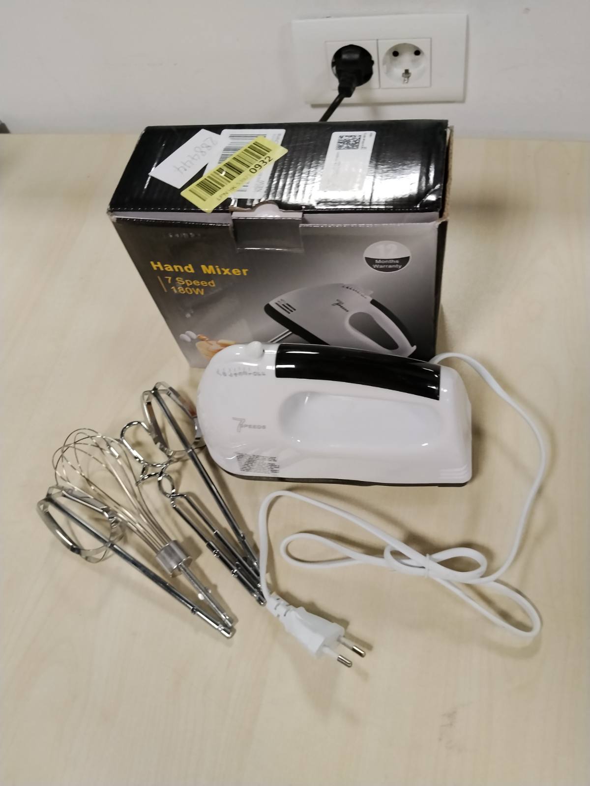 288444 - LEAFAI Mikser Dore Elektrik 7 Nivele Shpejtësie, Turbo Boost, 5 Aksesorë Çeliku Inox