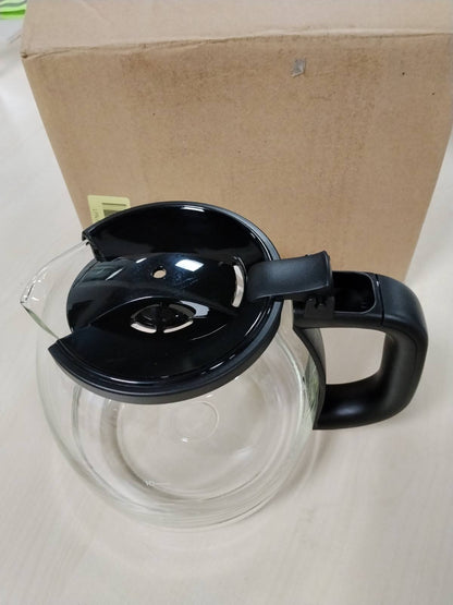288454 - AMAZON BASICS Karafë qelqi zëvendësuese me kapak për makinë kafeje, kapacitet 1.25L/10 filxhanë