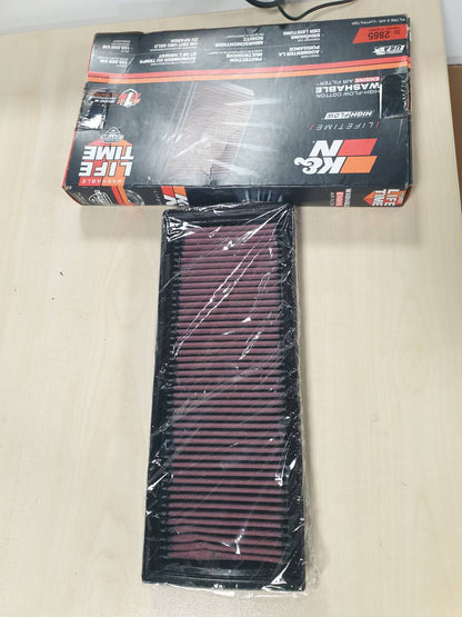 288526 - K&N Filtri i ajrit 33-2865, zëvendësues me performancë të lartë, i larëshëm, për 2003-2024 (Beetle, Caddy IV, Passat, Jetta, Tiguan, Q3 Quattro, Alhambra, Yeti)