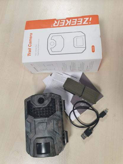 288548 - IZEEKER Kamera Shtegu 2K HD 36MP me Shikim Nate me LED IR 940nm, IP66, Rezistente ndaj Ujit