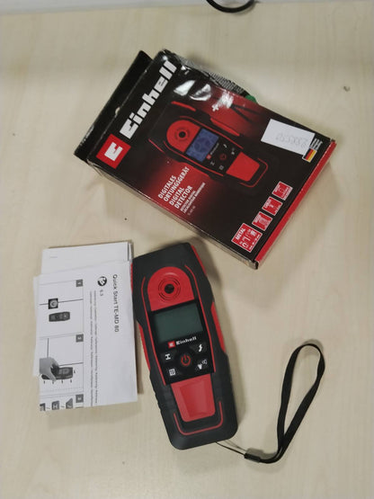 288550 - EINHELL Lokator Dixhital TE-MD 80, Thellësi maksimale zbulimi: metal hekuri 80 mm, linjë elektrike 60 mm, metal jo-ngjyror 38 mm, dru 24 mm, Kalibrim automatik, Ekran LCD