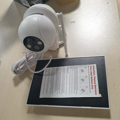 288552 - WOLFANG Kamera Sigurie Diellore 1080p PTZ WiFi 360°, Zbulim Lëvizjeje PIR, IP65, Funksionon me Alexa dhe Google