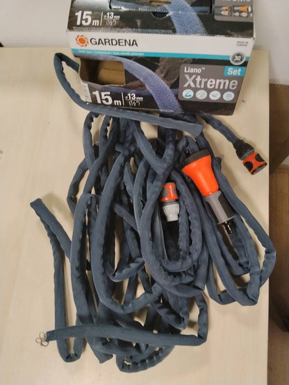 288557 - GARDENA Liano Xtreme 1/2 inç, Set 15 m, Tub kopshti prej pëlhure ultra i qëndrueshëm, Tub i brendshëm PVC, Rezistent ndaj motit