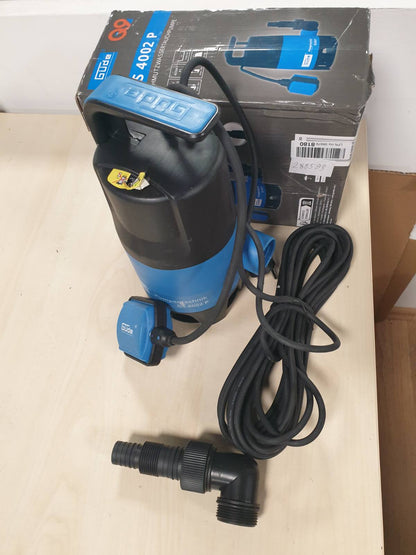 288593 - Güde Pompë zhytëse për ujë të ndotur GS 4002 P (400 W, 7500 l/orë, kokë maksimale 5 m, thellësi maksimale 4 m, kabllo 10 m)