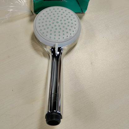 288721 - HANSGROHE Croma 100 Kokë dushi që kursen ujë me 9 l/min (EcoSmart), dush dore me 4 modele spërkatjeje, kokë dushi e rrumbullakët (diametër 100 mm), krom, 28537000