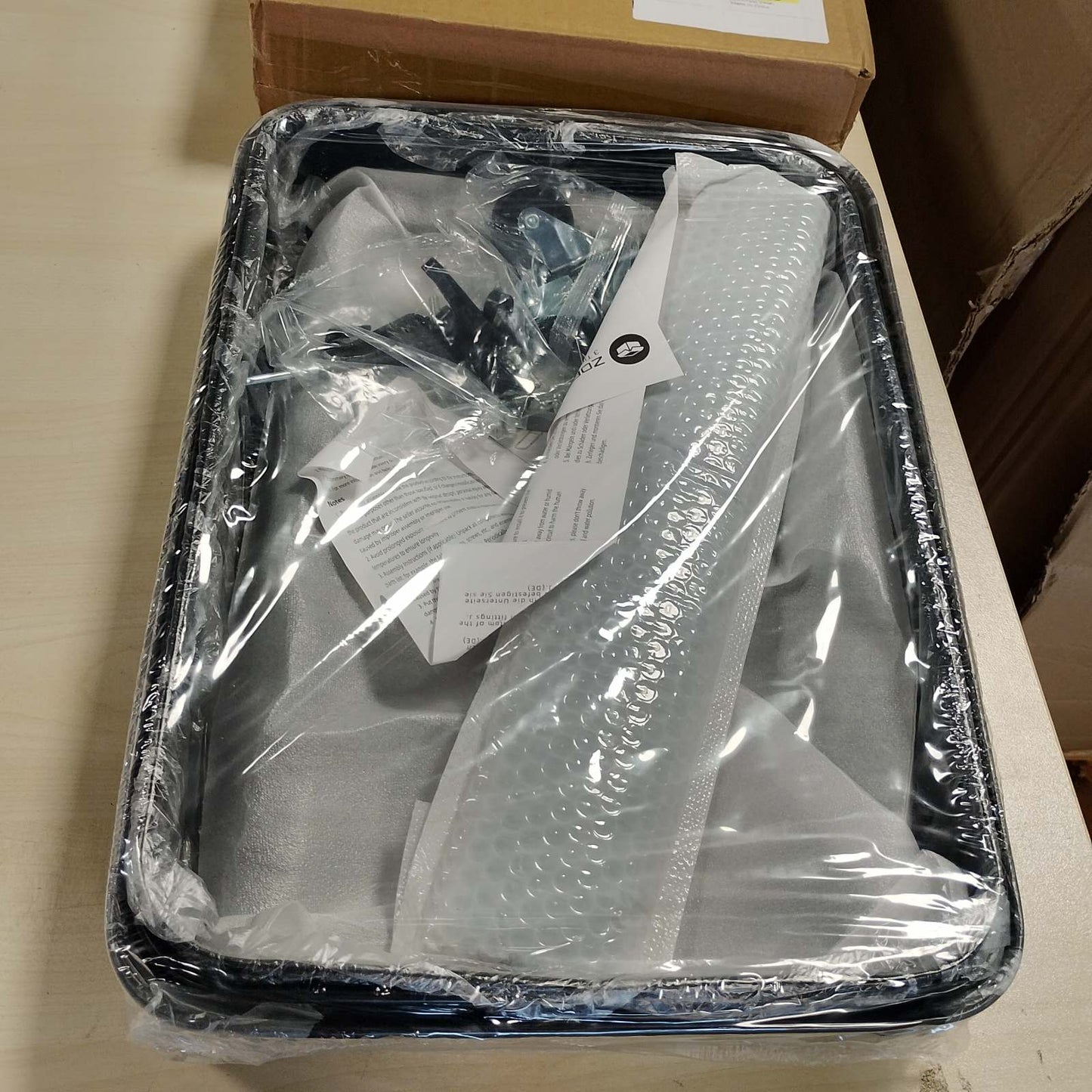288783 - ZOESTORAGE - Karrocë me rrota me 3 nivele, metalike, për shtëpi, banjo, kuzhinë, lavanderi, zyrë, e zezë