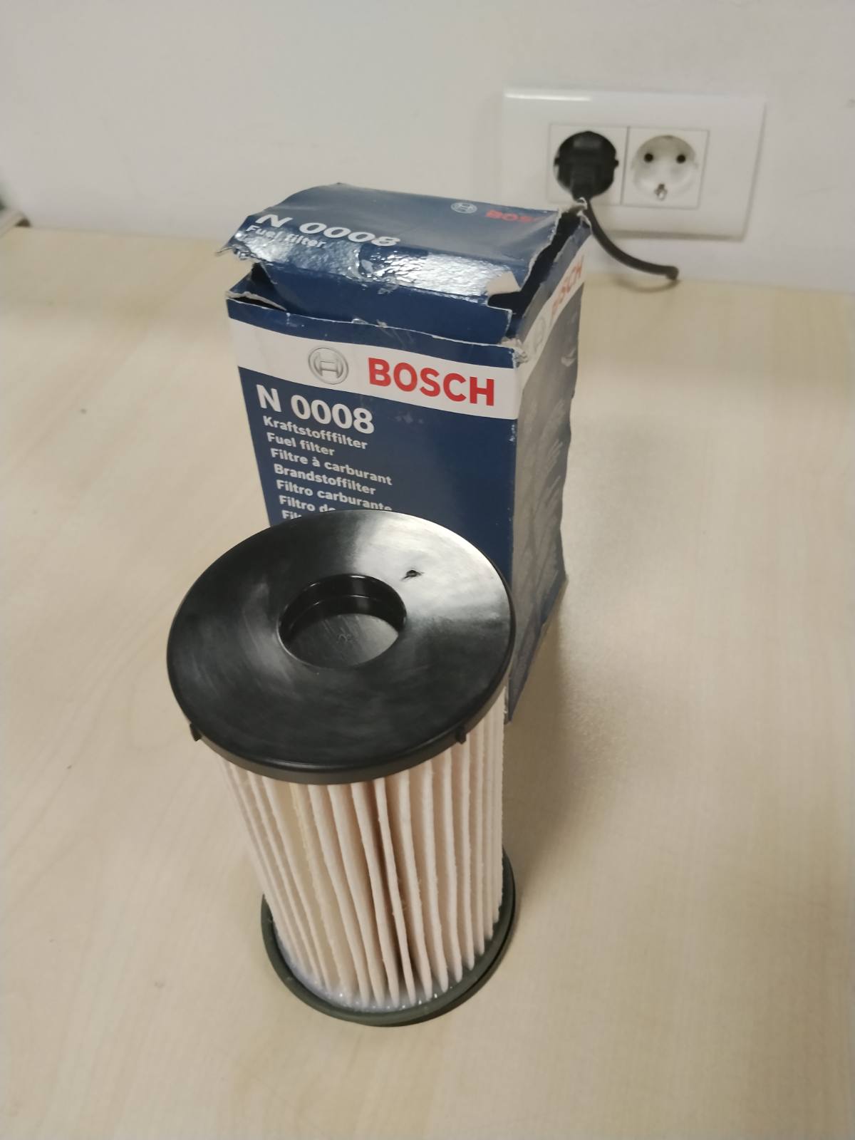 288993 - BOSCH Filtri N0008 për Naftë, Ndan Grimcat dhe Ujin nga Karburanti