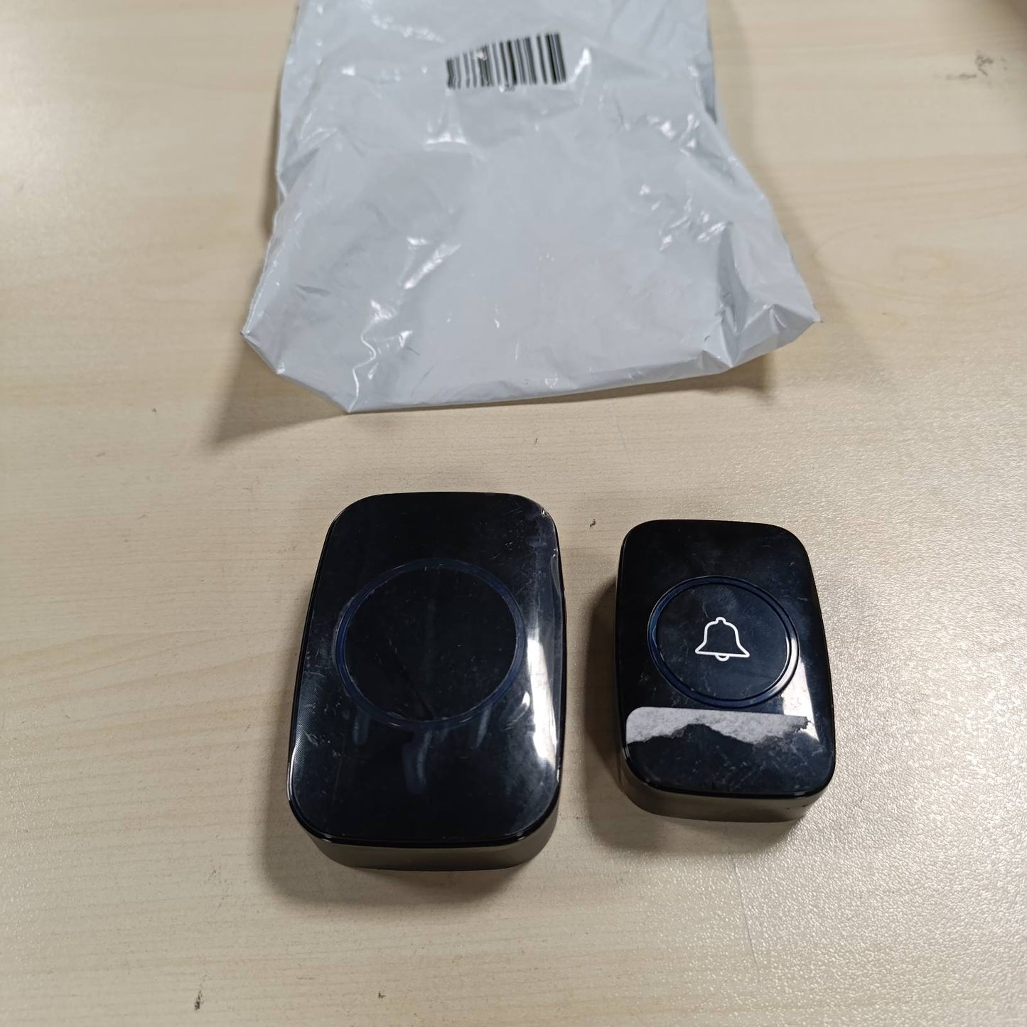 289102 - BLENDURA Zile dere e jashtme pa tel, 300 metra e papërshkueshme nga uji, zile elektronike IP44, komplet zileje me marrës në prizë, 60 melodi në 5 nivele volumin për shtëpi dhe zyrë, e zezë