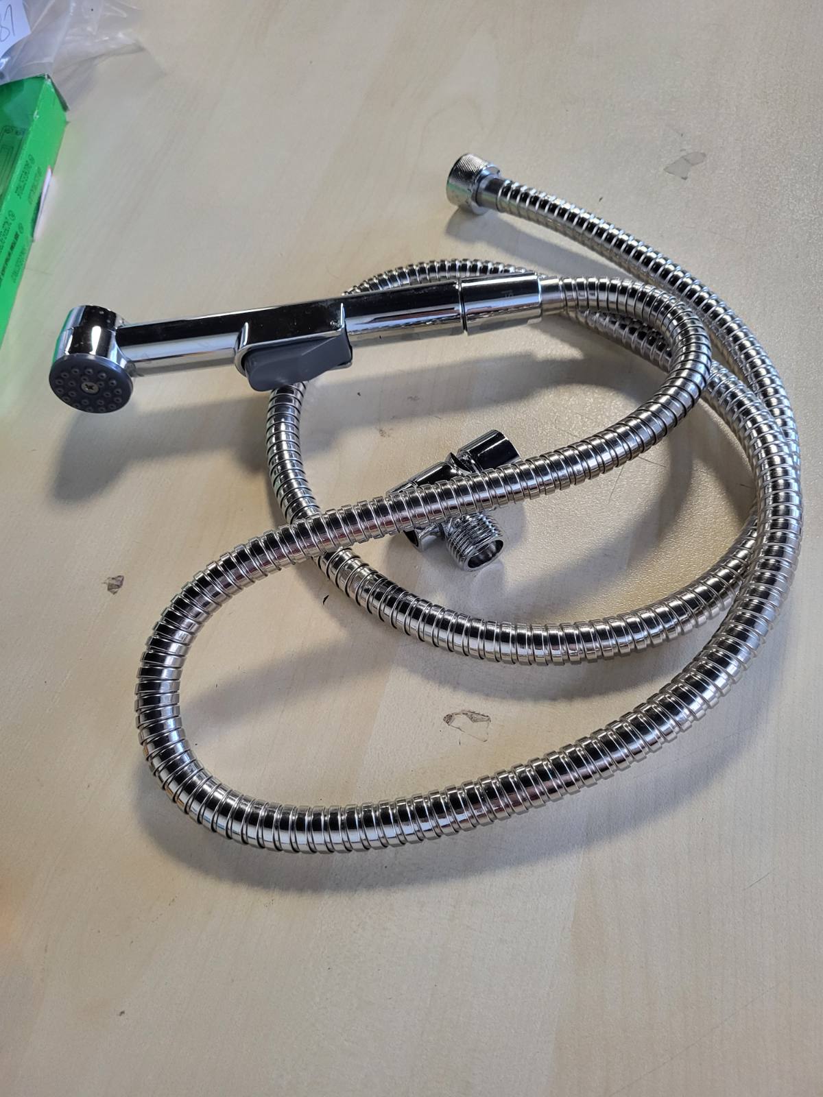 289180 - EISL Kokë Dushi Lavamani DX25, Dush Dore për Kuzhinë, Banjo, Lavanderi, Set me Tub 150 mm dhe Adaptor, Krom