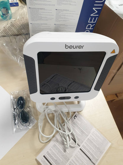 289493 - BEURER Llambë ngrohëse me infra të kuqe IL 60, 300 vat, panel qeramik qelqi me mbrojtje UV, hije e rregullueshme, pajisje mjekësore
