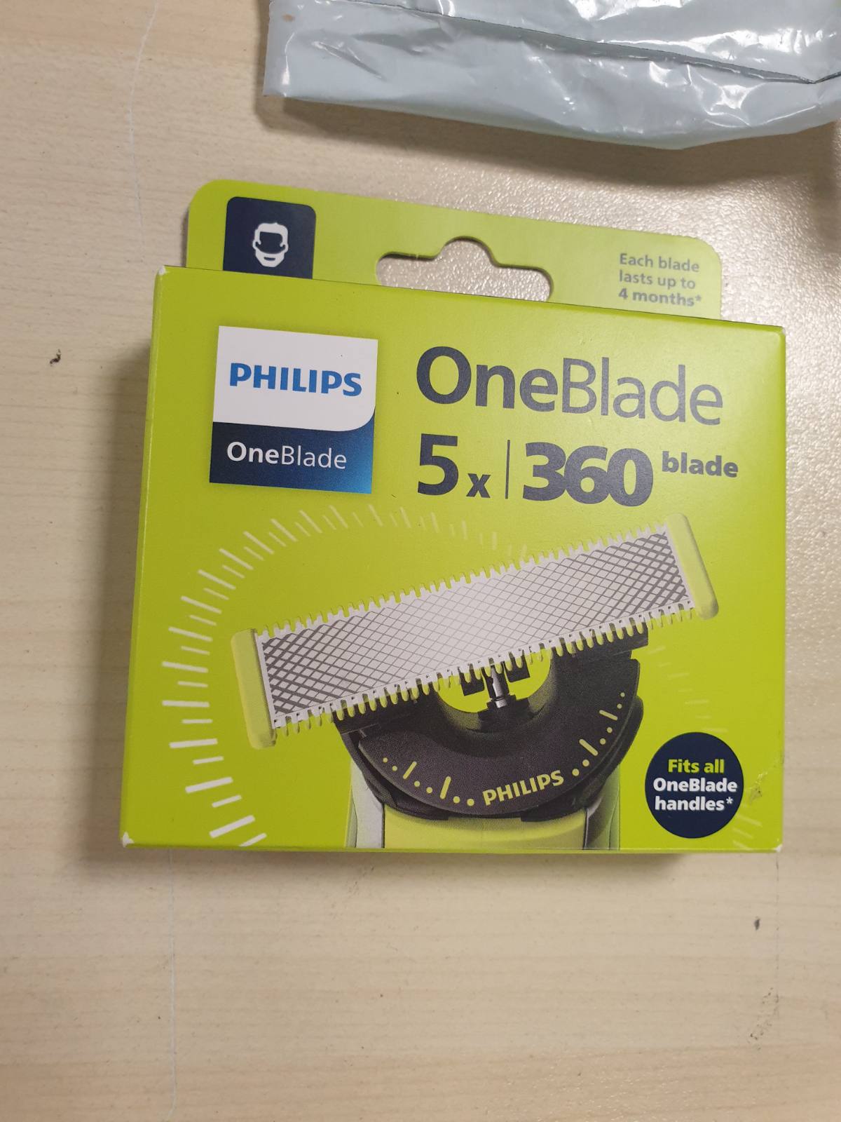 289570 - PHILIPS Tehe OneBlade Original 360, të pajtueshme me të gjitha modelet OneBlade dhe Pro, pako me 5 copë, QP450/50