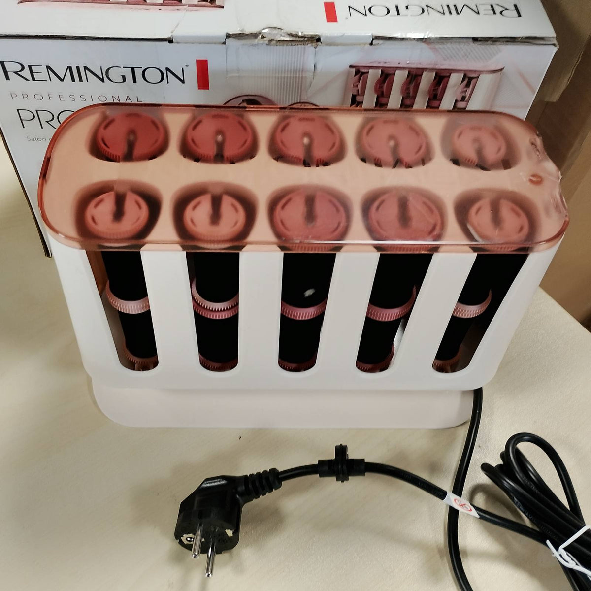 289584 - REMINGTON Rrula flokësh PROluxe, set me 20 rula kundër rrëshqitjes 25+32 mm, qeramik, teknologji inteligjente OPTIHeat, nxehtësi konstante e synuar, model H9100