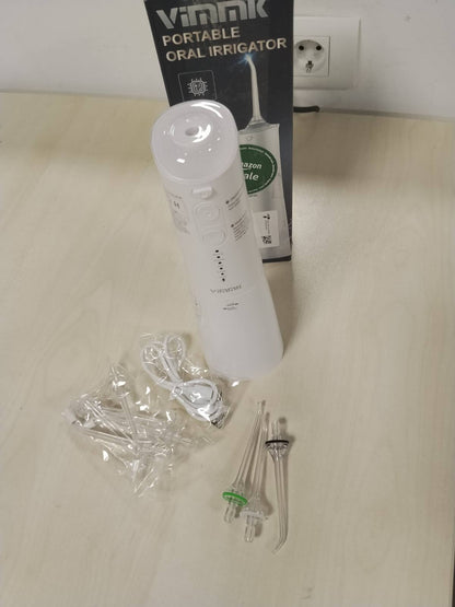 289734 - VIMMK Ujitës Oral Profesional me Fileto Uji, IPX7 i papërshkueshëm nga uji, Rezervuar Uji 300ML, i Rikarikueshëm USB-C