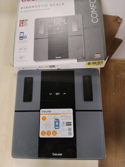 289801 - BEURER Peshore personale BF 500, me Bluetooth, peshore dixhitale, deri në 180 kg, ekran XL