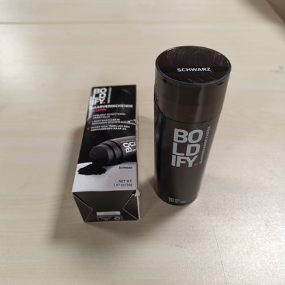 289830 - BOLDIFY Fibra flokësh për flokë të hollë, për gra dhe burra, të zeza, 56g
