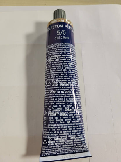 290272 - WELLA Professionals Koleston Perfect Pure Naturals, Ngjyrë flokësh 60 ml, 5/0 Kafe e çelët
