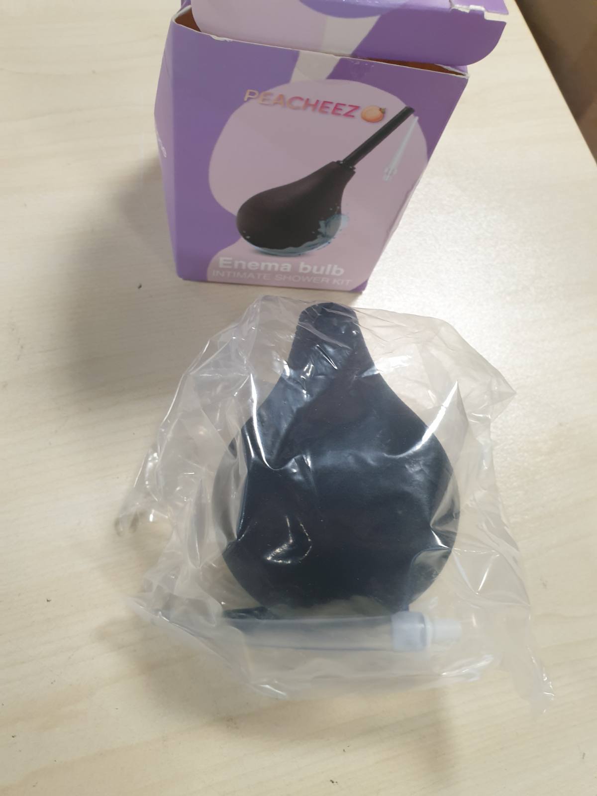 290400 - Klizmë 225 ml me 2 gryka | Klizmë dhe dush anal për të rritur | Shiringë klizme silikoni mjekësor, pa BPA