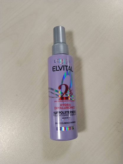 290463 - L'ORÉAL PARIS Elvital Hydra Hyaluronic Spray 150ml - Trajtim për Flokë me Shkëlqim, Serum Hialuronik