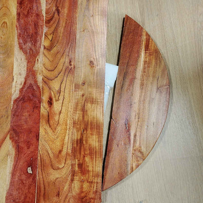 291146 - VIDA XL Tavolinë anësore 60x cm prej druri të fortë, akacie dhe gize
