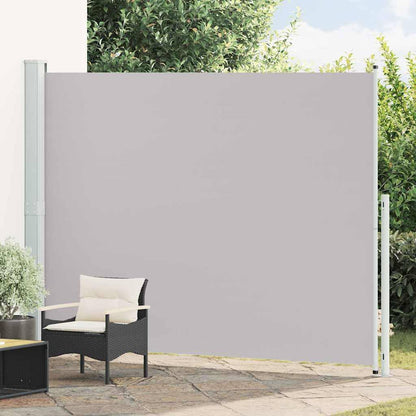 291214 - vidaXL Tendë Anësore e Palosshme për Verandë, Gri 220x300 cm