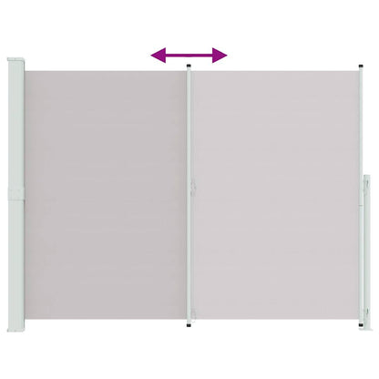 291214 - vidaXL Tendë Anësore e Palosshme për Verandë, Gri 220x300 cm