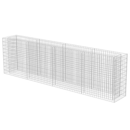 291218 - vidaXL Shtretër i Ngritur me Gabion, Çelik i Galvanizuar 360x50x100 cm