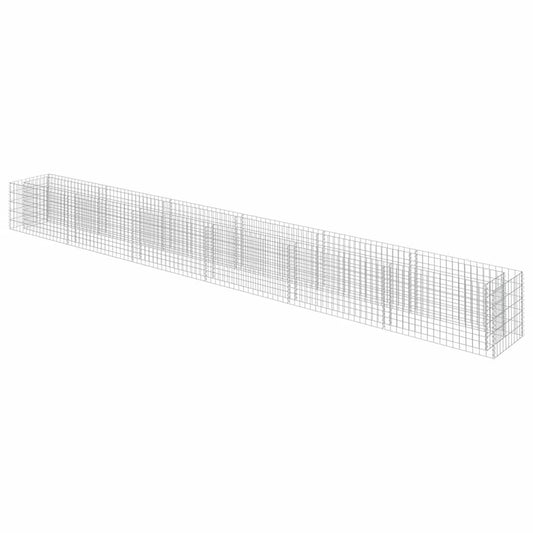 291305 - vidaXL Lehe e ngritur gabion prej çeliku të galvanizuar 540x50x50 cm