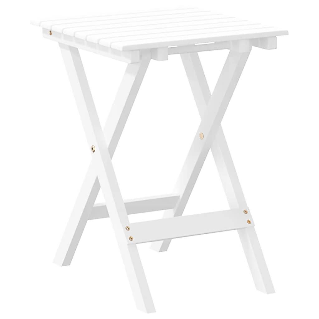 291348 - VIDAXL Tavolinë Bistro e palosshme e Bardhë 46x46x47 cm Materiali Dru